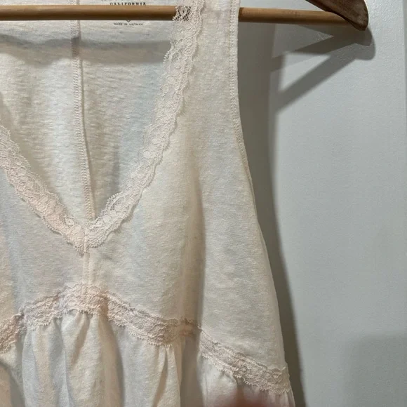 Womens Hollister Lightweight Soft Tank Top Lace Trim Flowy Small - Picture 6 of 6